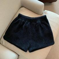 Women's High-Waisted Mink Velvet Wide-Leg Pants for Autumn/Winter S juoda