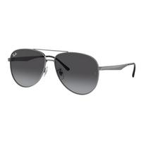 RayBan Logo Design Aviator Sunglasses Unisex Couple Grey F pilka spalva