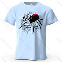 Redback Spider Cool Printed Men's T-Shirt 100% Cotton Oversized Mysterious Insect Graphic Tees for Women Tops Tees Streetwear S