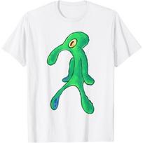 SpongeBob SquarePants Bold And Brash Squidward Painting T-Shirt S balta