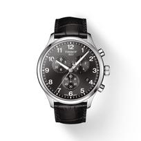 Tissot Leather Strap black Dial Men's Fashion Watch T116.617.16.057.00 juoda