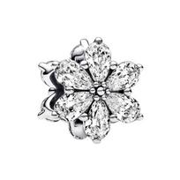 Pandora Sparkle Collection Shimmering Snowflake 925 Silver Jewelry Accessories Unisex Jewelry 792623C01 Box