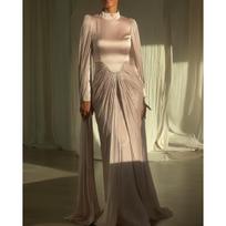 Fall Winter Women's Sexy Rhinestone Patchwork Evening Gown for Formal Party Crossbody Evening Dress S