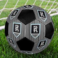 Port Adelaide Soccer Ball Size 5 Colorful Machine Stitched PVC Competition Ready Durable High-Bounce