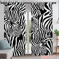 2 vnt., Juodai baltos dryžuotos užuolaidos langams Blackout Poliesteris Party Decorations Puikiai tinka šventiniams vakarėliams 60×150cm gray