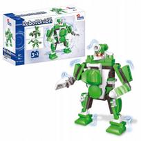 Konstrukciniai blokeliai 3in1, 65 dalys, vidutinis žalias robotas