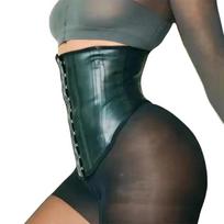 Lower Belly Waist Trainer Latex Sport Girdle Fajase Colombianas Reductora Cinturilla Para Mujer Waist Cincher Corset for Workout Xxs juoda