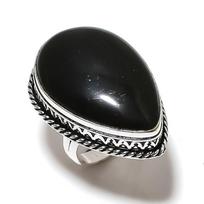 Black Onyx Handmade 925 Sterling Silver Jewelry Ring Size 10 O7e55