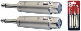 Stagg AC-XFPMH, Aux 6.3 mm M/XLR F
