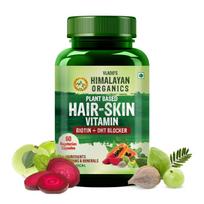 Vlado's Himalayan Organics Biotin DHT Blocker Capsules Plant Based Hair Support Supplement For Men Women 60 Veg Capsules