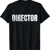 Film Director Filmmaker Cameraman Movie Maker Film Crew T-Shirt S juoda