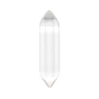 Šešiakampis Krištalinis Kulka Galvos Joga Akmens Papuošalas 8*32mm Naked Hexagonal Column skaidrios baltos spalvos