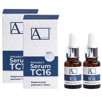 Nagų ir odelių serumas Arkada TC16 2 x 11 ml su kolagenu ir arbatmedžio aliejumi