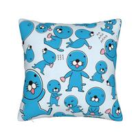 Cartoon Anime B-Bonobono Pillow Case Japanese Comic Vintage Pillow Cover Square Pillowcases For Living Room Bed Chair Peach skin 18*18(CM)-1Pcs