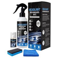 180ml Car Headlight Restoration Polishing Kits Front Headlight Refurbishment Fluid Deoxidize Brighten with Tools Auto Supplies