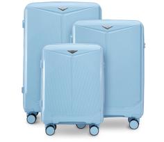 Komplet 3 Walizek Wings Cockatiel Polipropylen Light Blue