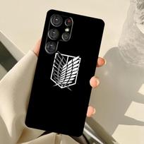 Anime Attack On Titan Logo For Samsung Galaxy S22 Ultra S21 S20 FE S8 S9 S10 Note 10 Plus Note 20 Ultra Phone Case Galaxy S8