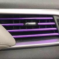 Universalios chromuotos galvanizuotos automobilio oro ventiliacijos dekoratyvinės juostelės