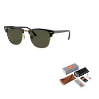 RayBan Clubmaster kvadratinio rėmo akiniai nuo saulės „Party Winner“ serija Vintažiniai lengvi akiniai nuo saulės 55 juoda