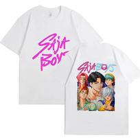 KPop Demon Hunters Movie Saja Boys T-shirts Men Women High Quality Cotton T Shirt Fashion Hip Hop Harajuku Short Sleeve T-shirts S