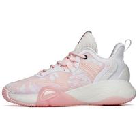 Anta Bubble Bomb Performance Basketball Shoes Women's Pink White Sneakers 122211603Q-4 36.5