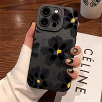 Flower Pattern Phone Case For iPhone 13 12 11 17 16 15 14 Pro Max For iPhone 14 16 15 7 8 Plus XS XR X Shockproof Silicone Cover iPhone 15 Plus
