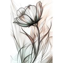 Boho Gėlės Meno Plakatas Eskizas Akvarelė Gėlių Magnolijos Botaniniai Rožių Spaudiniai Drobės Tapyba Sienos Menas Paveikslas Namų Kambario Dekoras 21X30CMNo Framed