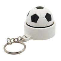 Soccer Ball Clicker Fidget Keychain, 3D Printed Clicker Sensory Toy, Funny Novelty Stress Relief Keychain Gifts for Sports Players Fans Football
