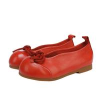 GKTINOO 2025 Spring/Summer New Women's Shoes Genuine Leather Flat Shoes Soft Soled Butterfly Bow Shallow Slip-on Shoes 225