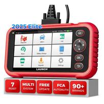 LAUNCH CRP123I V2.0 Elite Keturių Sistemų OBD2 Skaitytuvas Gyvybei Nemokamas Atnaujinimas su 7 Resetais PK CRP123X 5" Battery Powered