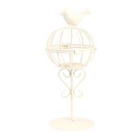Hollow out Unique Bird Cage Iron Candle Holder Candlestick Decor Home Decoration Ornament