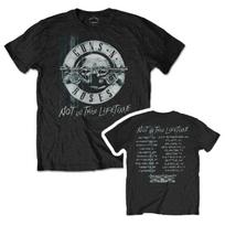 Guns N Roses T-Shirt Not In This Lifetime Xerox GNR Rock Band Black Official 2XL