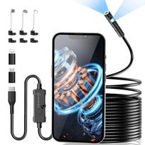 Ennovor Fiberscope Endoscope Microscope Dual IP67 Waterproof Endoscope USB to Lightning No Charging No Compatible with Android and Dedicated App for