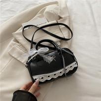 Hand carrying ballet trend versatile bag women's new fashionable sweet lace shoulder bag