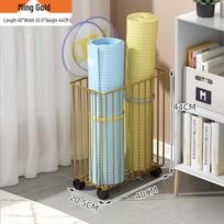 Floor-Standing Basketball Storage Rack & Toy Shelf for Sports Equipment and Yoga Mats
