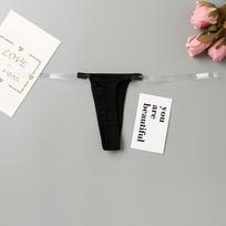 Meichunfei Women's Sexy 2026 Thin Strap Invisible Thong - European & American Style One Size (40-60kg)