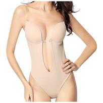 Low Cut Backless Body Shaping Underwear, Sexy Seamless Thong Tights, Backless Body Shaping Bra XL