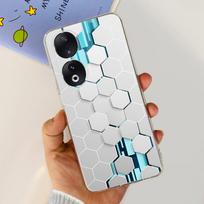 For Honor 90 / Honor 90 Lite 90 Pro 90 Smart Case Luxury Stylish Soft Silicone Cover Beautiful Cherry Flower Fundas Clear Capa Honor 90 Lite