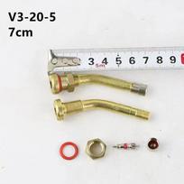 10 PCS Trucks Valve Stem V3.20.4 ,V3.20.5 V3.20.6 Valve Stems Brass Tubeless Tire Valve Adaptor for  Trucks Buses Large Vehicles 10 pcs V3-20-5
