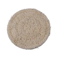 Kung Fu TeaSet Round Tea Cup Mat Loofah Fibre Double sided Teapot Pad Chinese Absorb Water Loofah Mat Teapot