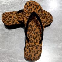 Madingos vasarinės guminės šlepetės Moterims Moteriškos leopardo rašto šlepetės moterims Vidinis lauko šlepetės paplūdimyje 35 leopardo rašto spalva