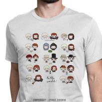 Discount Mens TShirt TIC Good Omens Fun Cotton Tees Camisa Crowley Tops Aziraphale Ineffable Go David Tennant Angel T Shirts S