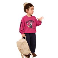 LUSON Baby Girl's Cartoon Striped Sweatshirt 100