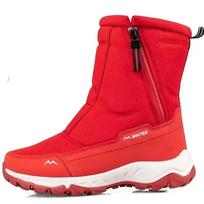 Vyriški šilti sniego batai užtrauktuku, vyriški batai, lauko vyriški batai, vandeniui atsparūs, unisex aukštakulniai plius medvilniniai batai, storas kailis, zapatos 36 raudona