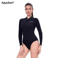 Womens White Neoprene Wetsuit Scuba Diving Snorkeling Surfing Warm Thermal Slim Fit Quick Dry Large dangaus mėlyna spalva