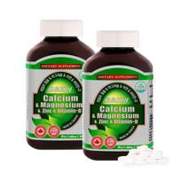 Daily Calcium + Magnesium + Zinc + Vitamin D (6-month supply x 2 bottles)