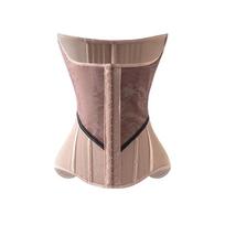 Front U Chest Support Mesh Waist Trainer Shaper Girdle Abdominal Compression Waist Cinchers 21 S rožinė