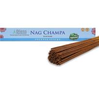 Bless-Nag-Champa-Smilkalai-Lazdelės 100%-Natūralios-Rankų darbo-Rankomis mirkytos-Smilkalų-Lazdelės Ekologiški-Be cheminių medžiagų Skirtos-Apsivalymui-Atsipalaidavimui-Pozityvumui 25 Sticks (40GM)