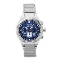 Citizen Zenshin Senkei Chronograph Super Titanium Blue Dial Eco-Drive CA4691-59L 100M Men's Watch mėlyna