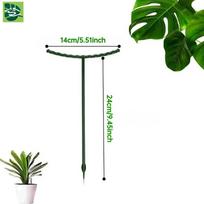 2/4/8PCS Plastic Plant Support Stake Semicircle Greenhouse Fixed Rod Indoor Flower Vine Climbing Bracket Garden Arrangement Holder 24*14CM 2PCS žalia